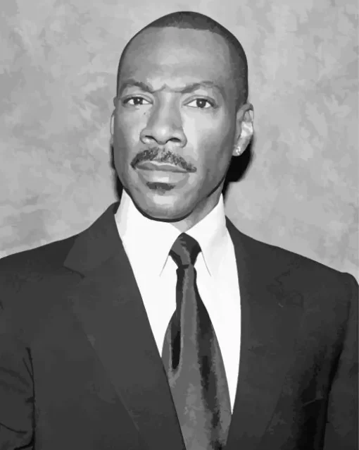 Black And White Eddie Murphy Diamond Painting