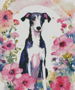 Black And White Greyhound Diamond Painting