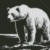 Black And White Polar Bear Diamond Painting