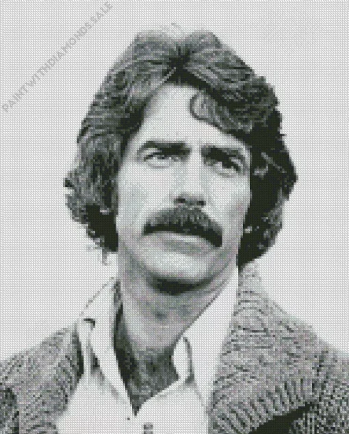 Black And White Sam Elliot Diamond Painting