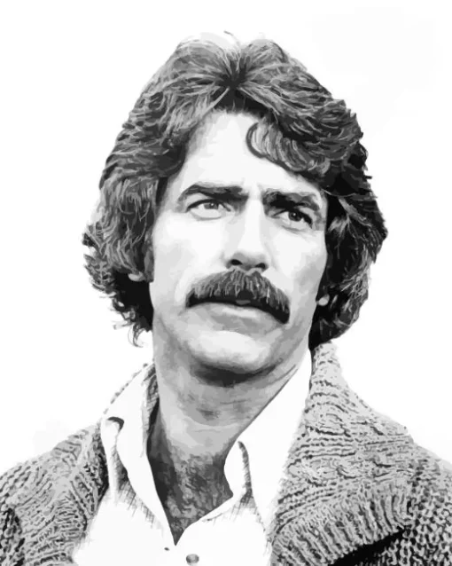 Black And White Sam Elliot Diamond Painting