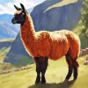 Black Face Alpaca Diamond Painting