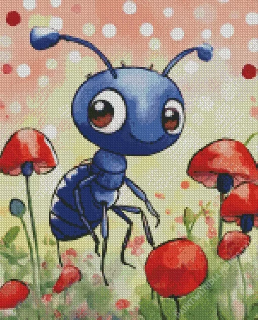 Blue Ant Diamond Painting