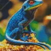 Blue Chameleon Diamond Painting