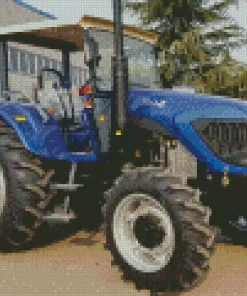 Blue Tractor Diamond Painting