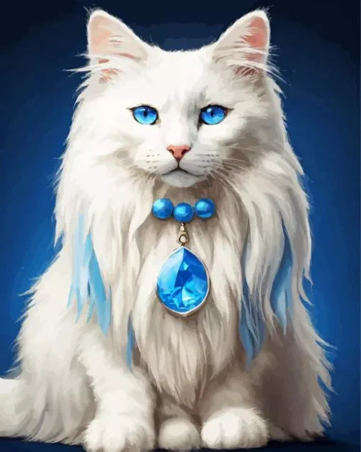 Blue Eyes Himalayan Cat Diamond Painting