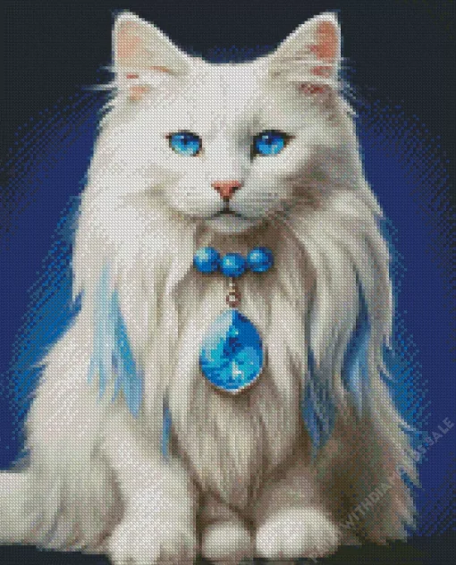 Blue Eyes Himalayan Cat Diamond Painting