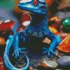 Blue Gecko Diamond Painting