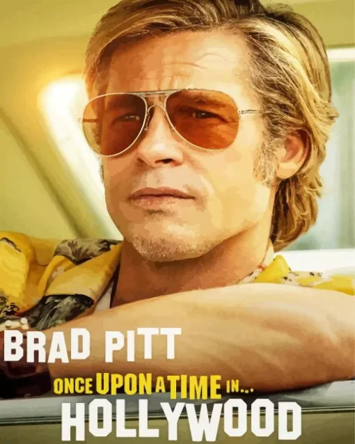 Brad Pitt As Cliff Booth Diamond Painting