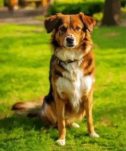 Brown Australian Shepherd Diamond Painting