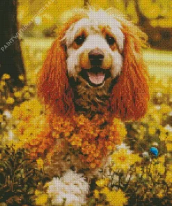 Brown English Cocker Spaniel Diamond Painting