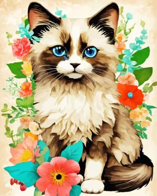 Brown Himalayan Cat Diamond Painting