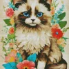 Brown Himalayan Cat Diamond Painting