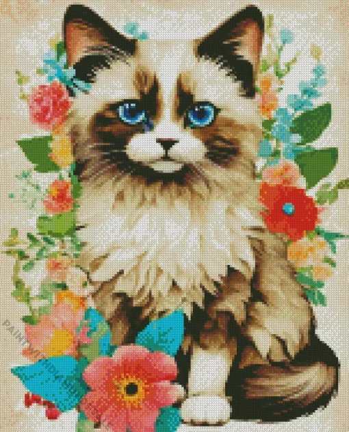 Brown Himalayan Cat Diamond Painting