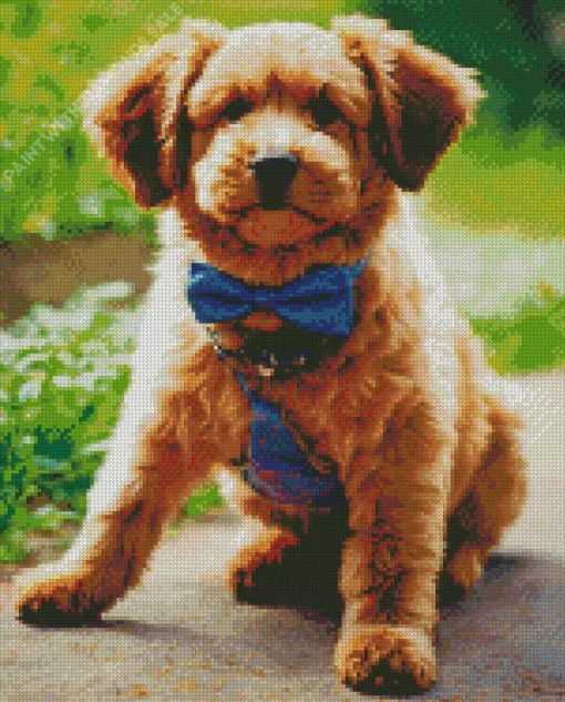 Brown Labradoodle Diamond Painting