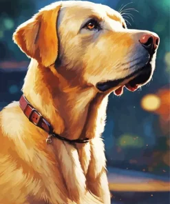 Brown Labrador Retriever Diamond Painting