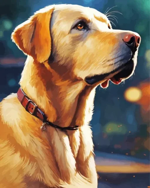 Brown Labrador Retriever Diamond Painting