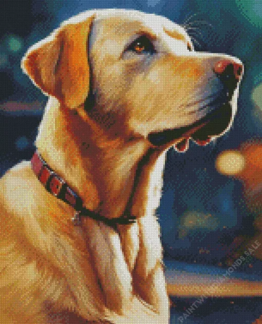 Brown Labrador Retriever Diamond Painting