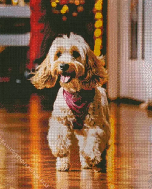 Brown Tibetan Terrier Diamond Painting