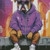 Bulldog With Sunglasses Diamond Painting