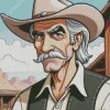 Caricature Sam Elliot Diamond Painting