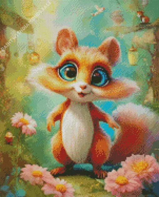 Cartoon Chipmunk Diamond Painting