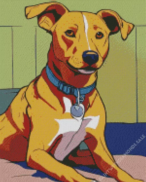 Cartoon Greyhound Diamond Painting