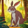 Cartoon Hare Diamond Painting