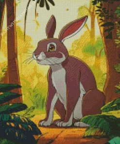 Cartoon Hare Diamond Painting