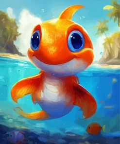 Cartoon Koi Fish Diamond Painting