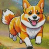 Cartoon Welsh Corgis Diamond Painting