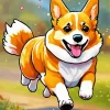 Cartoon Welsh Corgis Diamond Painting