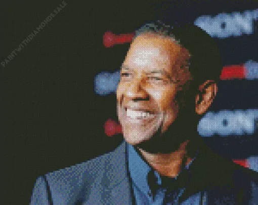 Charismatic Denzel Washington Diamond Painting