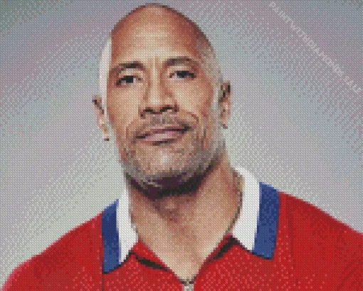 Charismatic Dwayne Johnson Diamond Painting