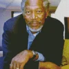 Charismatic Morgan Freeman Diamond Painting