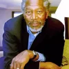 Charismatic Morgan Freeman Diamond Painting