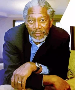 Charismatic Morgan Freeman Diamond Painting