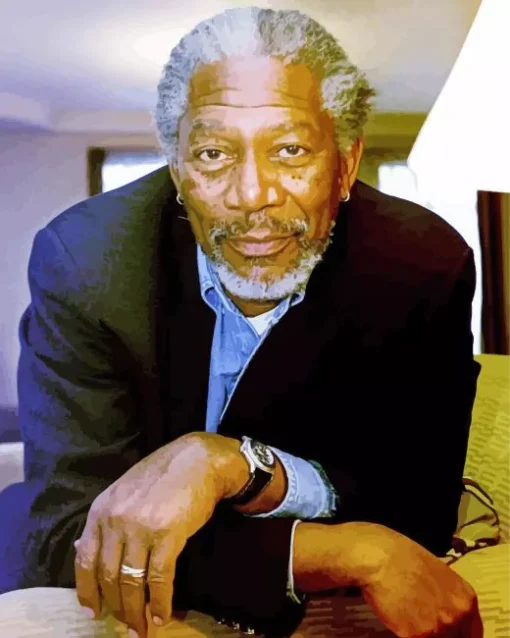 Charismatic Morgan Freeman Diamond Painting