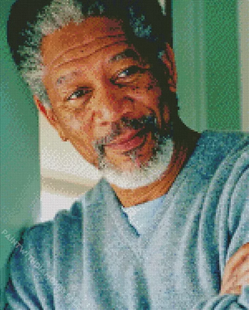 Charming Morgan Freeman Diamond Painting