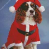 Christmas Cavalier King Charles Spaniel Diamond Painting