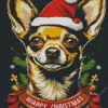 Christmas Chihuahua Diamond Painting