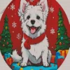 Christmas Maltese Diamond Painting