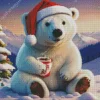 Christmas Polar Bear Diamond Painting