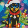 Christmas Rottweiler Diamond Painting