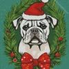 Christmas Bulldog Diamond Painting