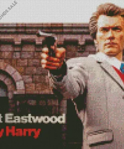 Clint Eastwood In Dirty Harry Diamond Painting