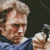 Clint Estwood In Dirty Harry With Gun Diamond Painting