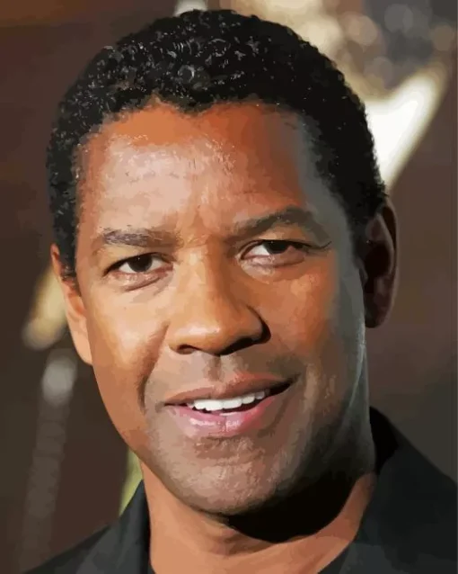 Close Up Denzel Washington Diamond Painting