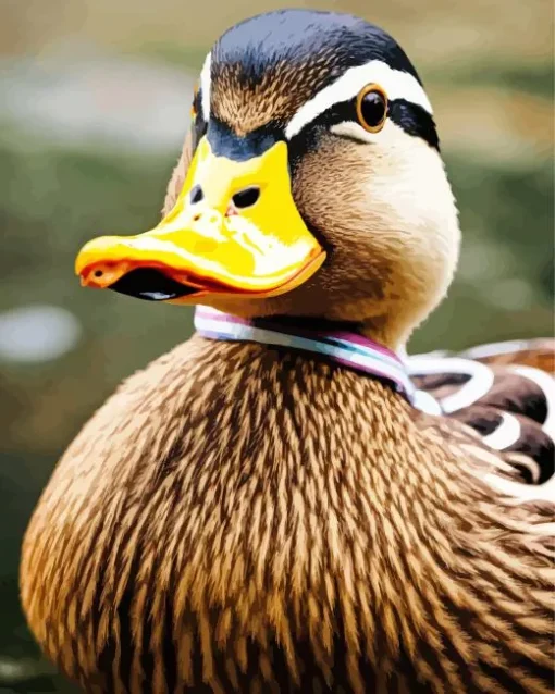 Close Up Wood Duck Diamond Painting