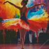 Colorful Ballet Girl Diamond Painting